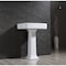 Kingston Brass VPB2268 26-Inch Ceramic Pedestal Sink with 8-Inch Faucet Drillings, White VPB2268 - alternate 3